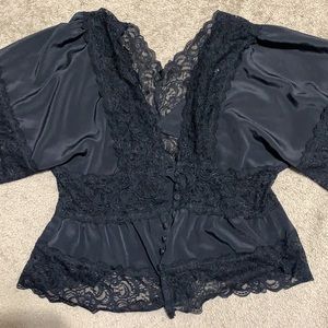 Cute black lace top
